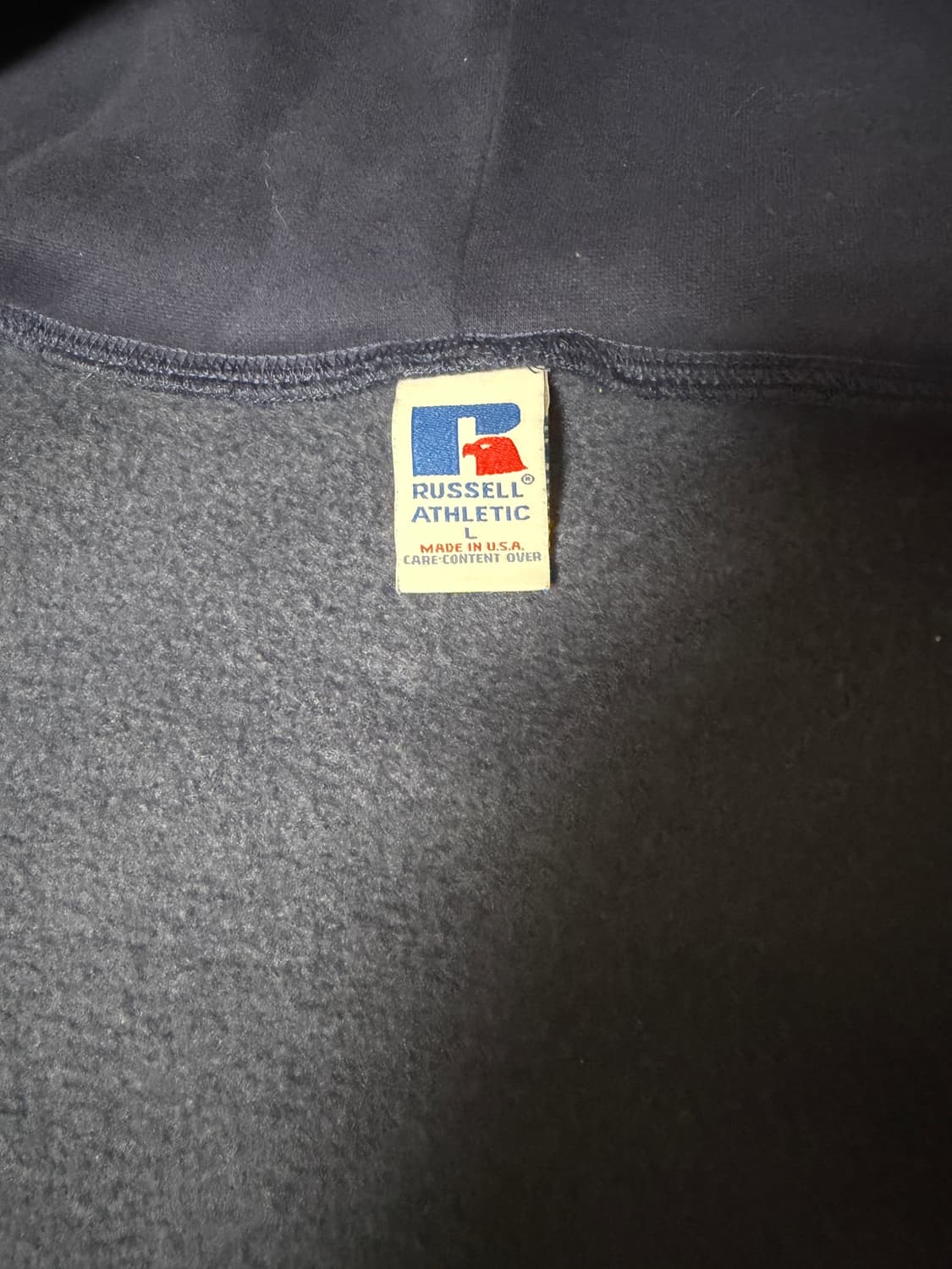 러셀 빈티지 90s 네이비 후드집업 라지 상품이미지4