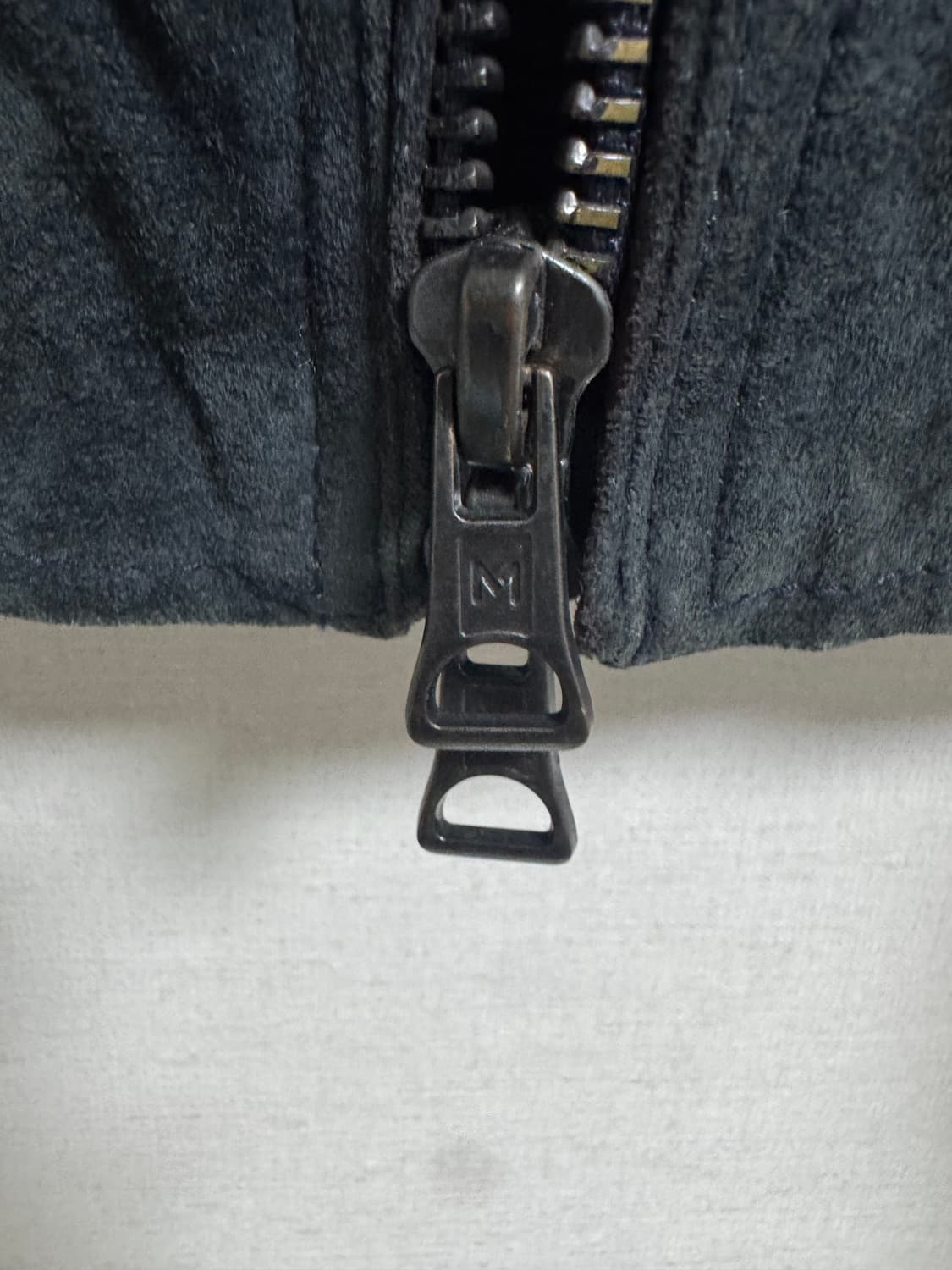 망고 다크네이비 스웨이드(리얼돈피) 투웨이자켓 L(L) 상품이미지4