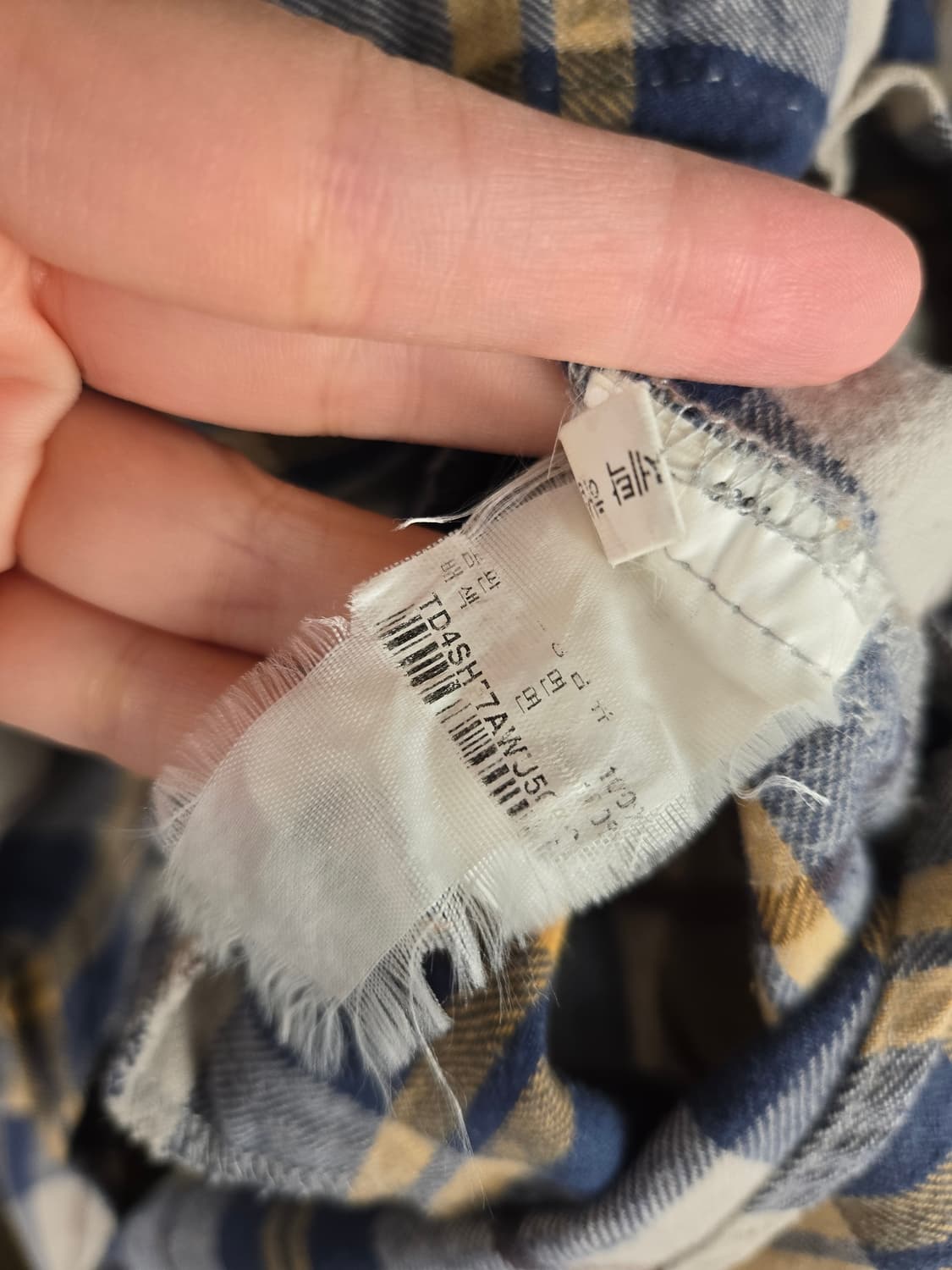 [무료배송]써스데이아일랜드 S 여성 플란넬 롱 체크 셔츠 원피스 상품이미지10