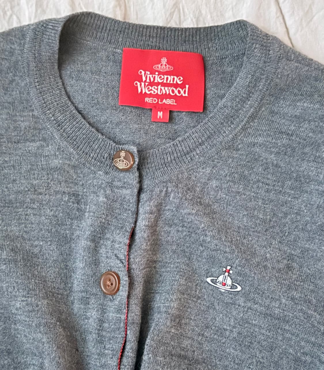 비비안웨스트우드 레드라벨 그레이 가디건 상품이미지2