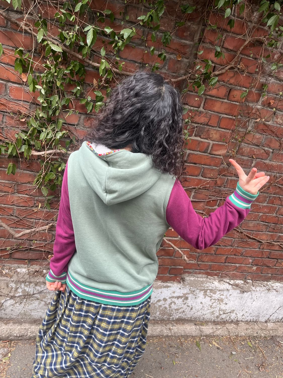 Titicaca 빈티지 배색 후드 자켓 상품이미지6