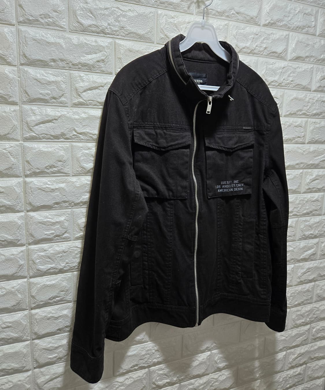 게스 블랙 코튼 헌팅 자켓 워크 자켓 105 상품이미지3