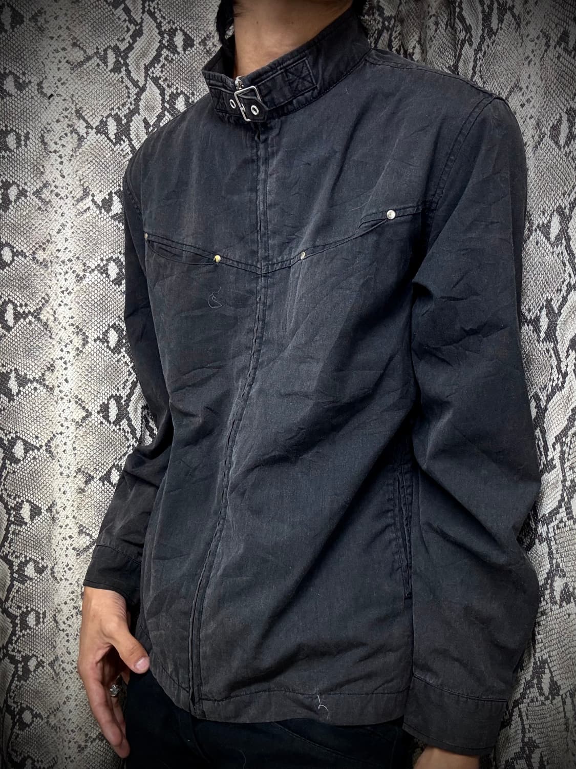 [Moderm Chic] NeckBuckle Studded Black J 상품이미지2