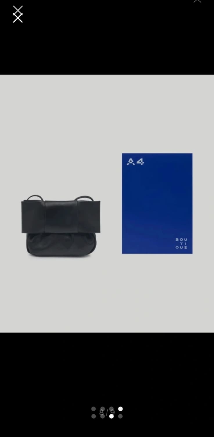 질 샌더 블랙 숄더 백 상품이미지3