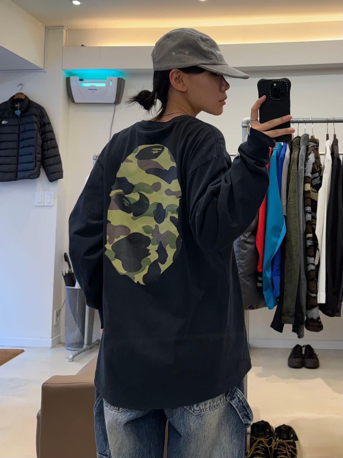 베이프 1ST 카모 빅 에이프 헤드 티셔츠 상품이미지7