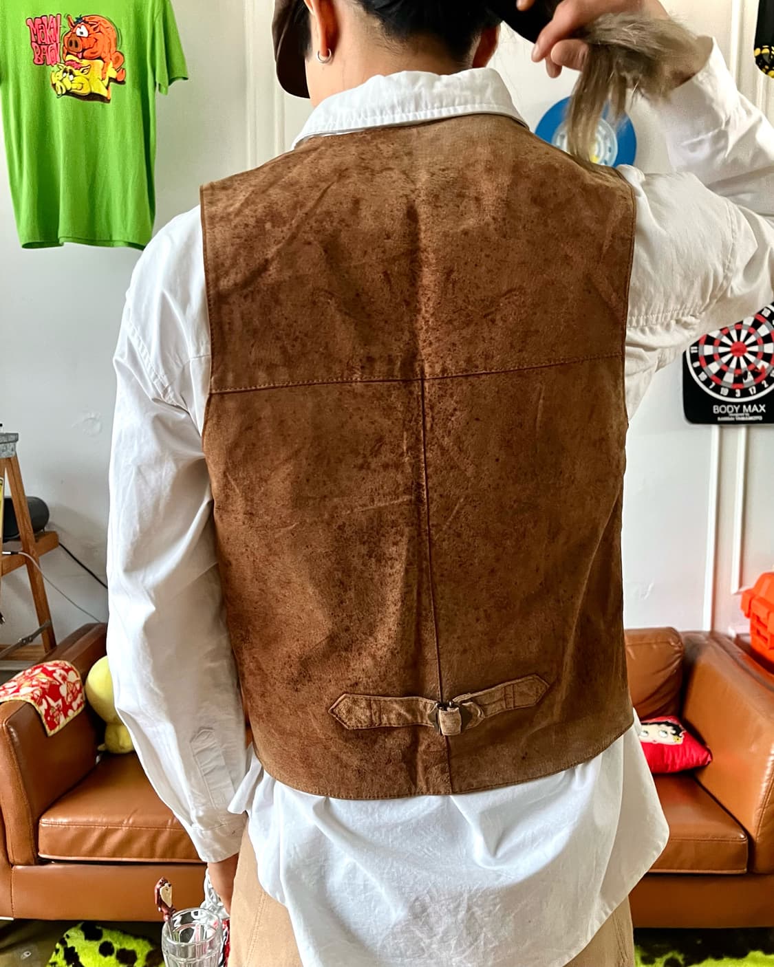 RedSkins Real Pig Leather Work Vest 상품이미지4