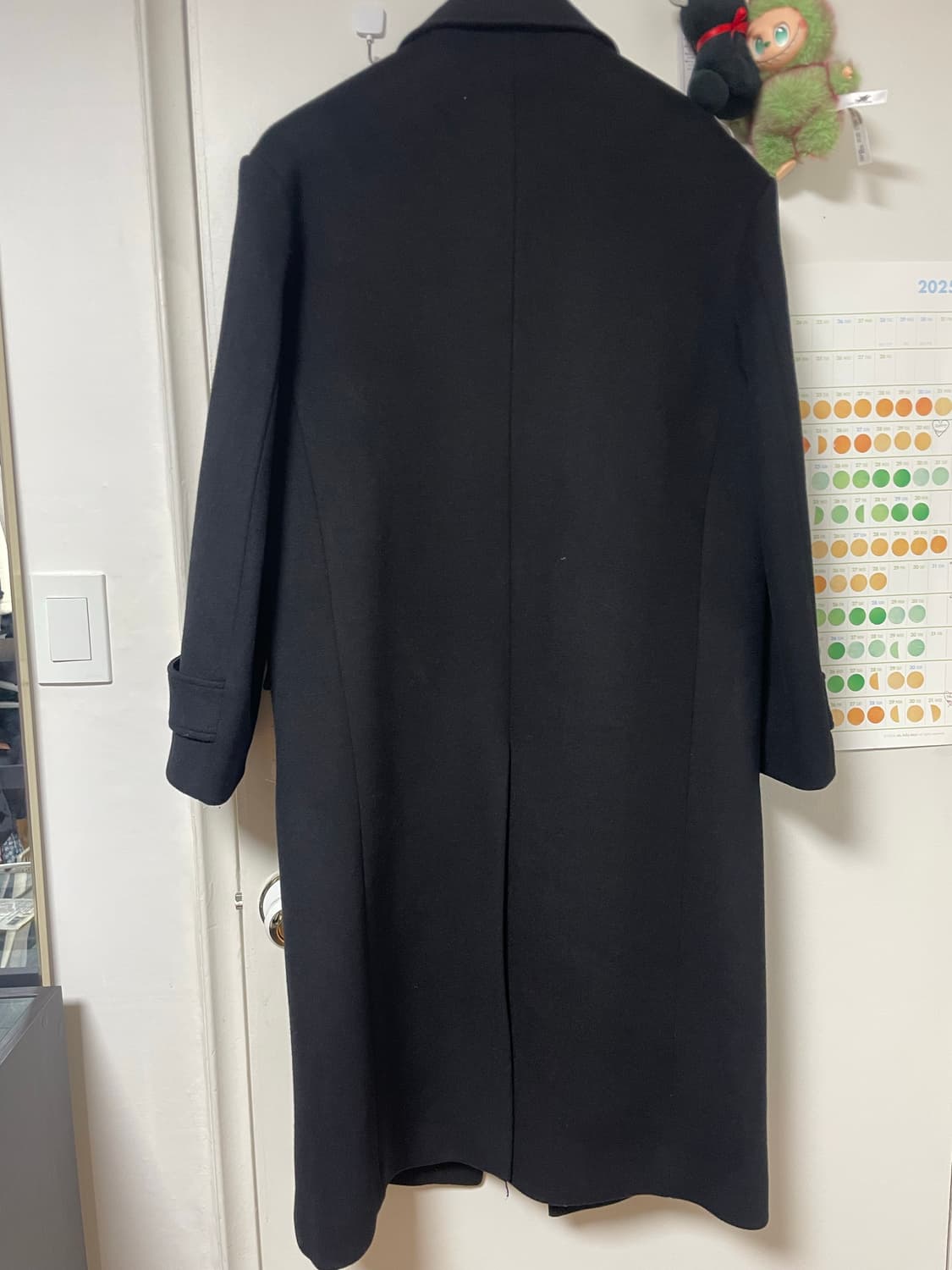 파르티멘토 싱글 롱코트 블랙 m 상품이미지3
