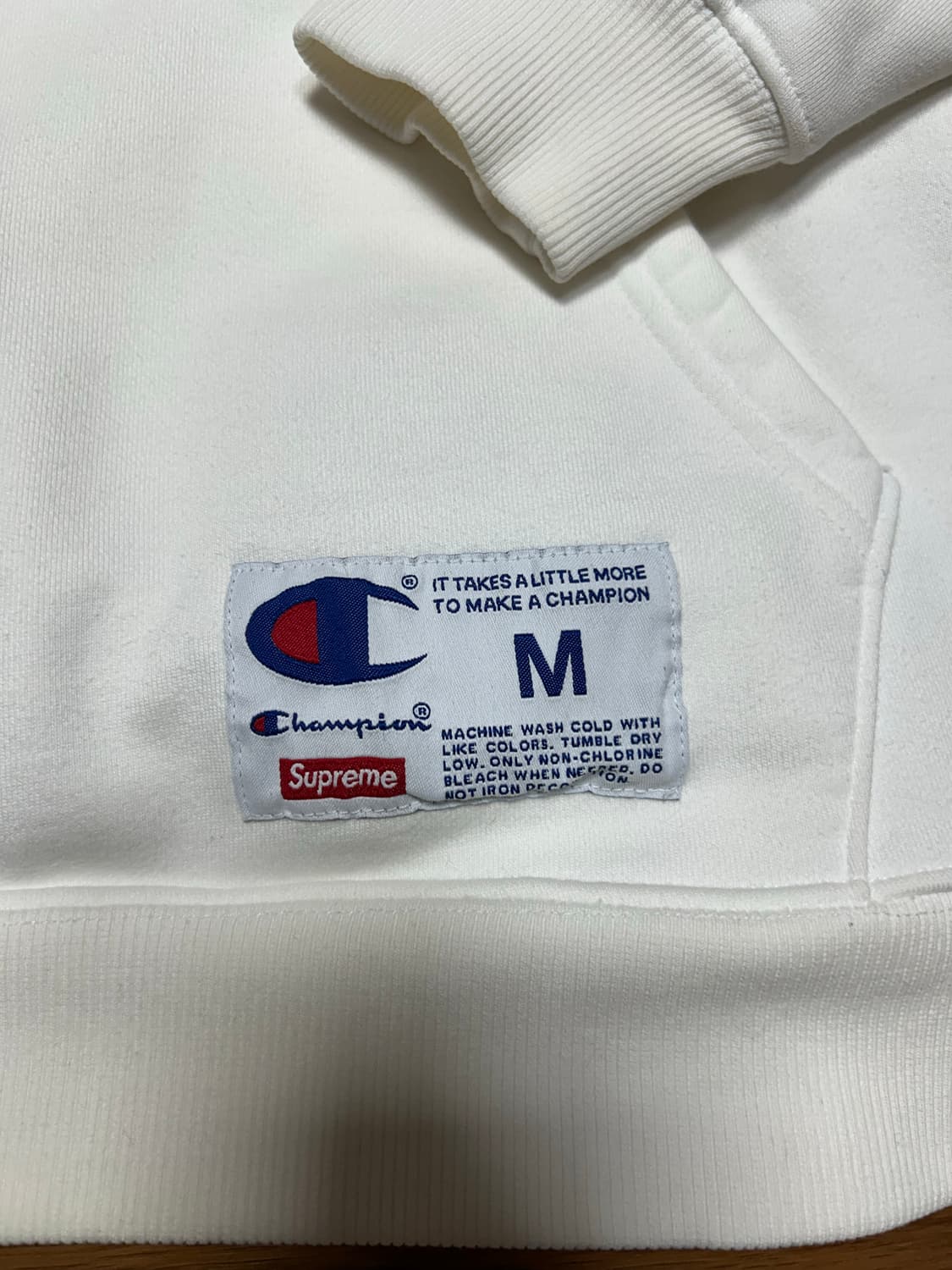 17ss 슈프림x챔피온 콜라보 후드티 상품이미지2