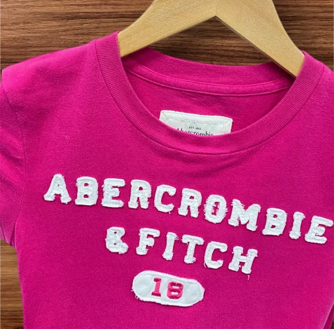 아베크롬비 Y2K 슬림핏 핑크 티셔츠 XS 상품이미지2