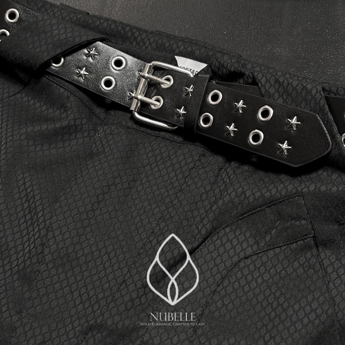 🌗 Star eyelet belt / 별 스터드 아일렛 웨스턴 벨트 상품이미지4