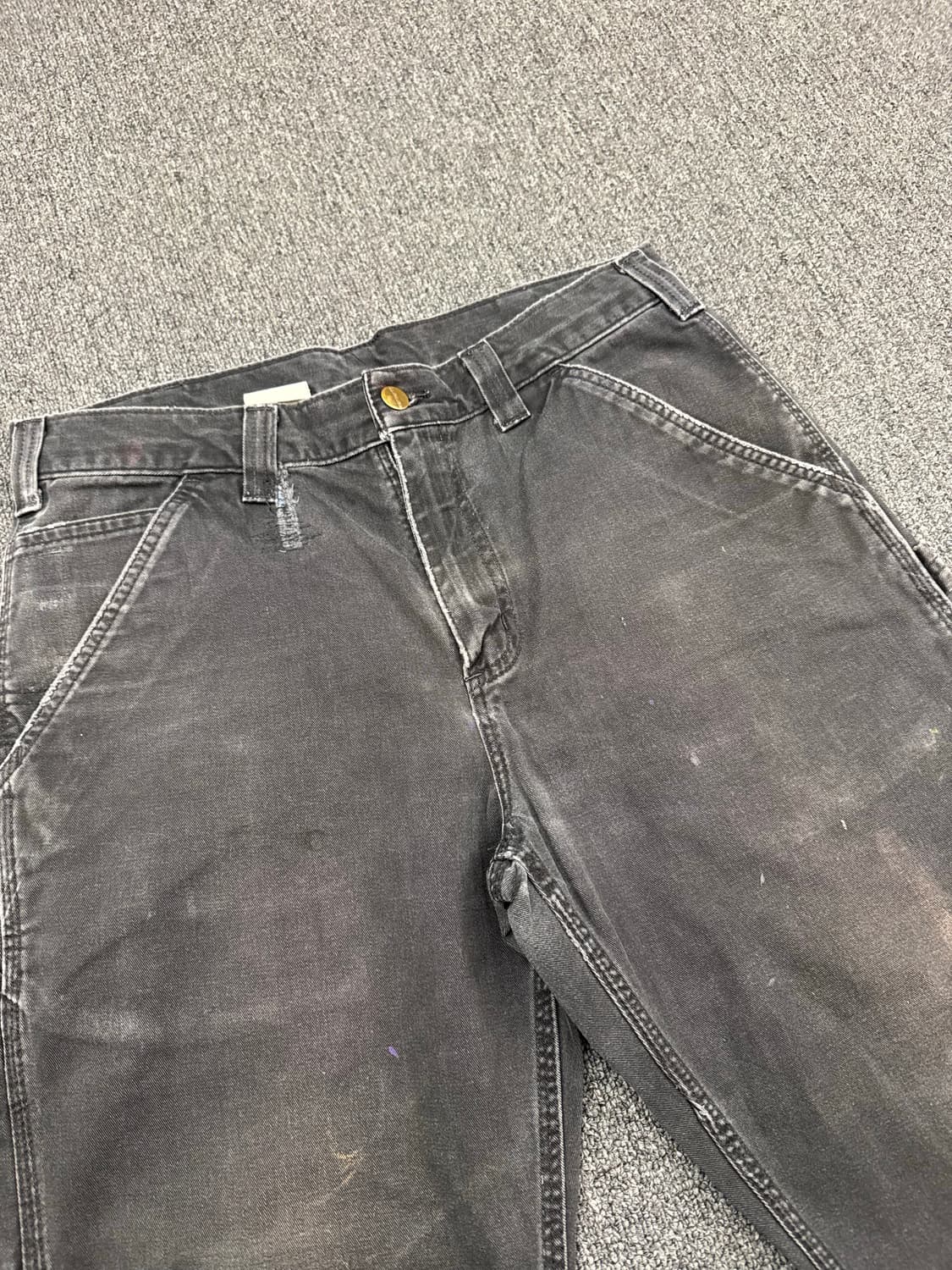 32)칼하트 빈티지 블래 싱글니 워크팬츠 상품이미지3