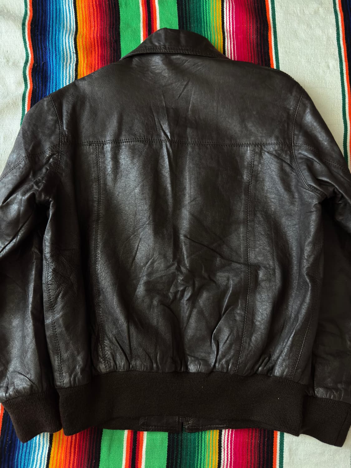 70s Sheepskin Hippie Leather jacket 상품이미지7