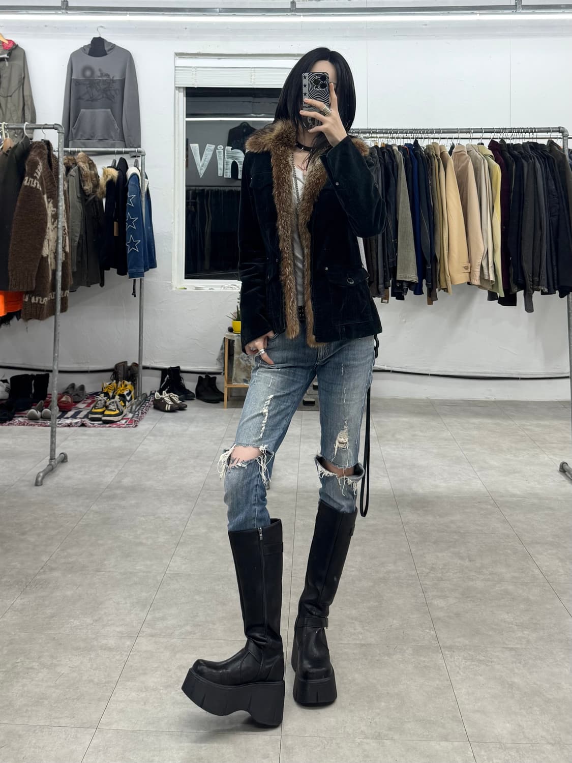 Michel Klein 퍼 자켓 상품이미지8