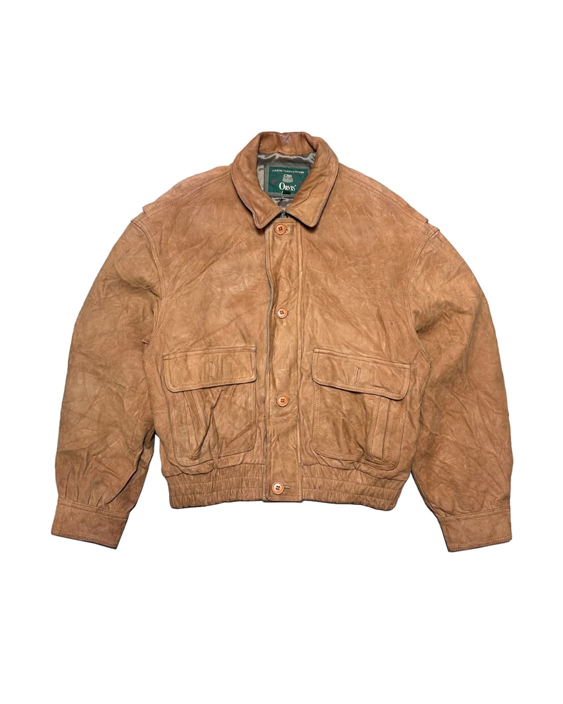 90s 헤비 리얼 레더 A-2 플라이트 자켓 made in korea 상품이미지1