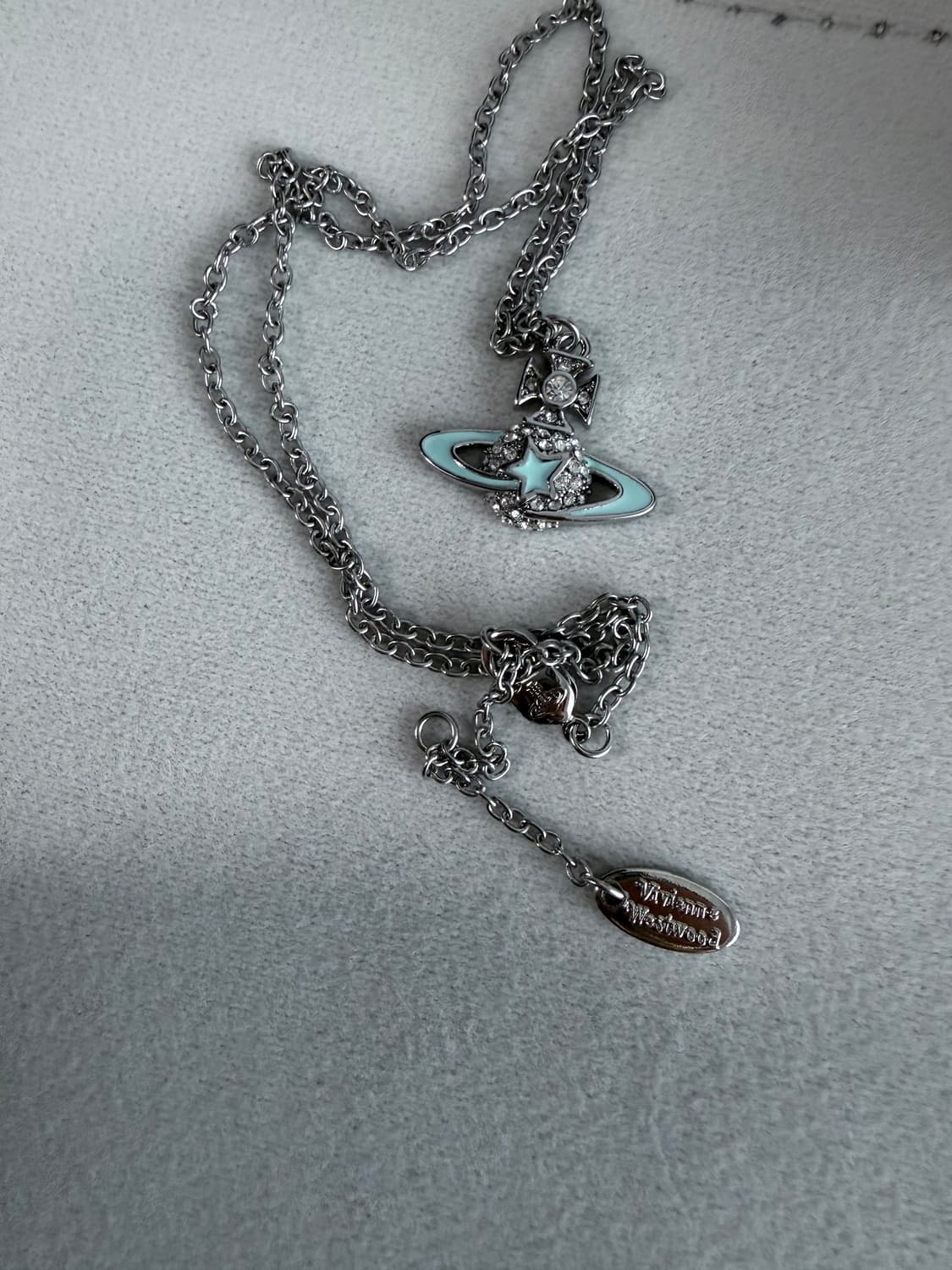 비비안웨스트우드 다얼린 별 블루 목걸이 상품이미지3