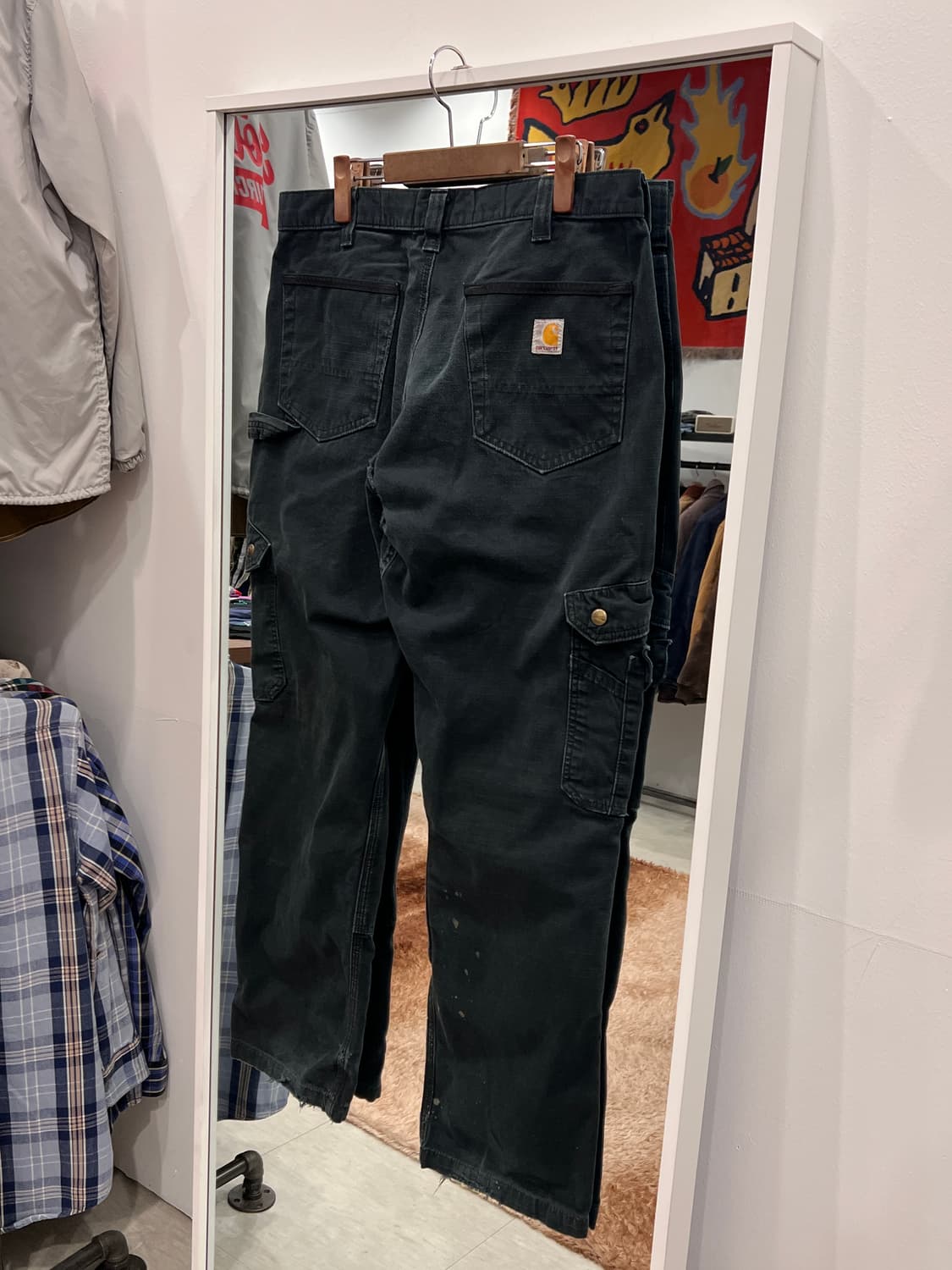Carhartt 칼하트 립스탑 더블니 카고 워크 팬츠 (35-36) 상품이미지5
