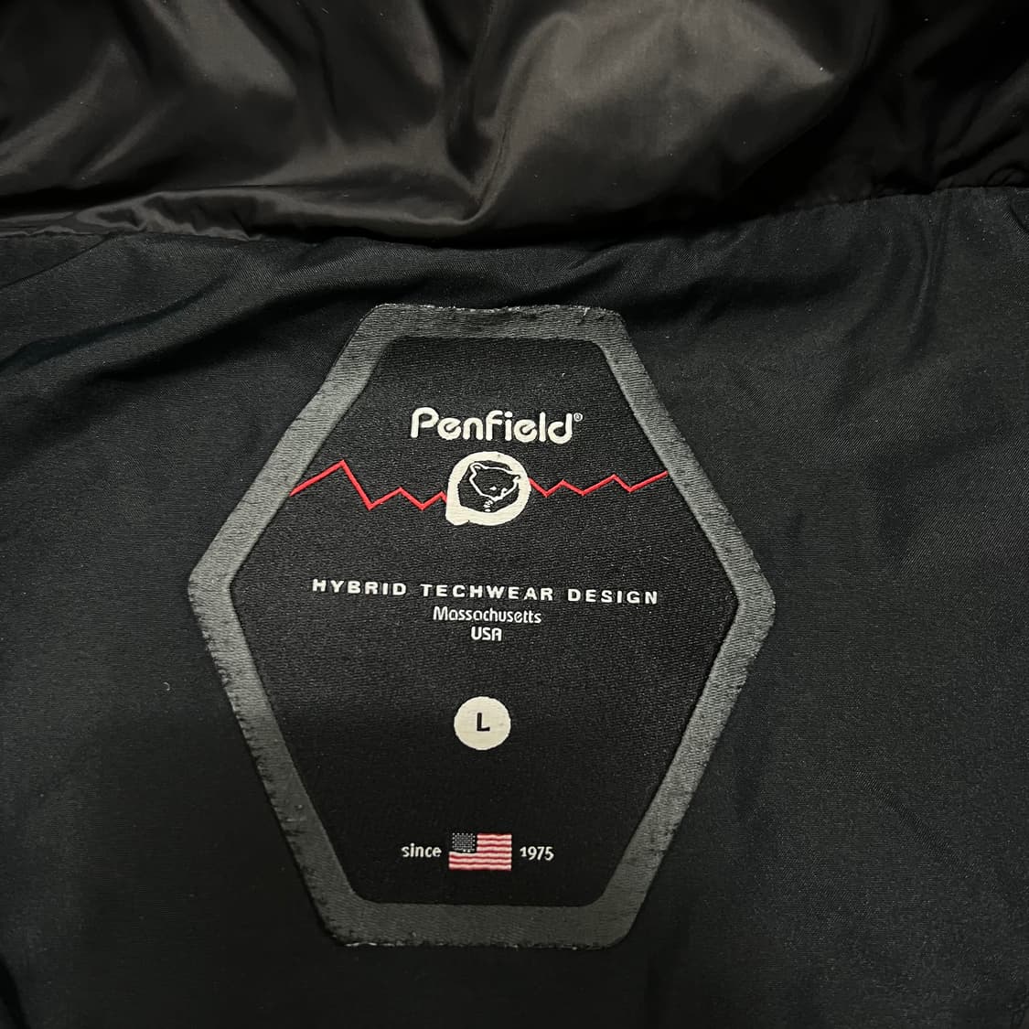 펜필드 덕다운 후드 롱패딩 점퍼 [블랙] L/100 상품이미지4