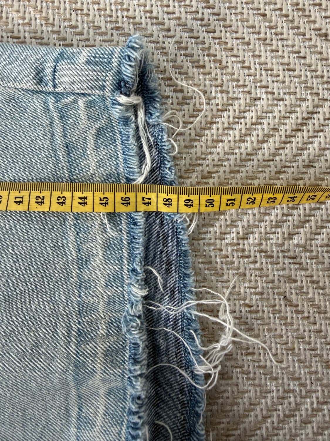 정품) 솔리드옴므 연청 데님 반바지 48(30-32) 상품이미지8