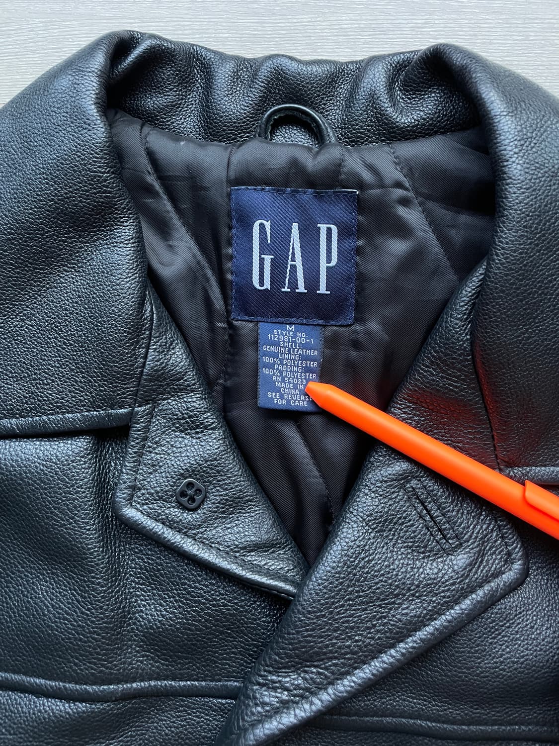 90s 올드갭 레더 카코트 gap carcoat 상품이미지3