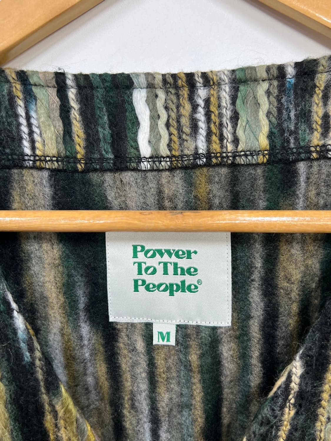 파워투더피플 재팬 빈티지 패턴 케이블 꽈배기 니트 가디건 상품이미지4