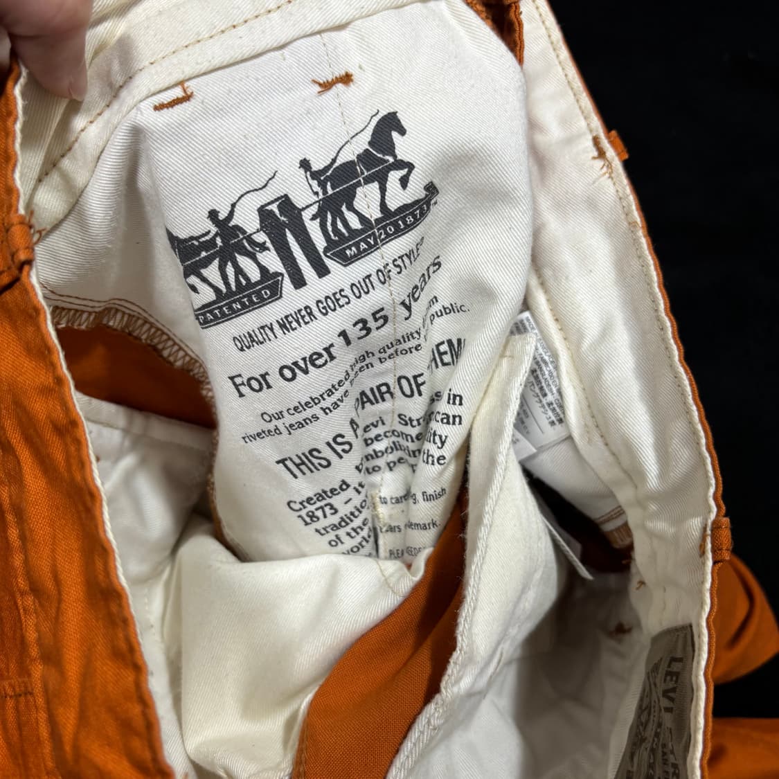 30 리바이스 카멜 슬림스트레이트 코튼팬츠 상품이미지6