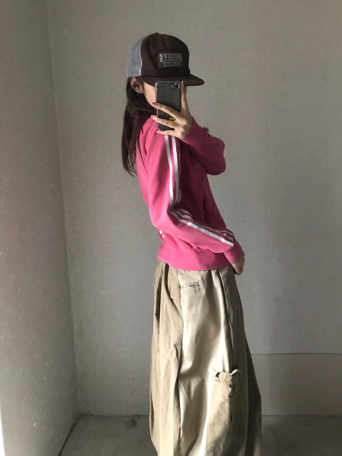 아디다스 핑크 면집업 상품이미지3