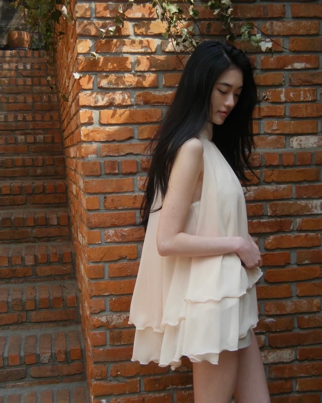 seer 홀터넥 블라우스 피치베이지 상품이미지3