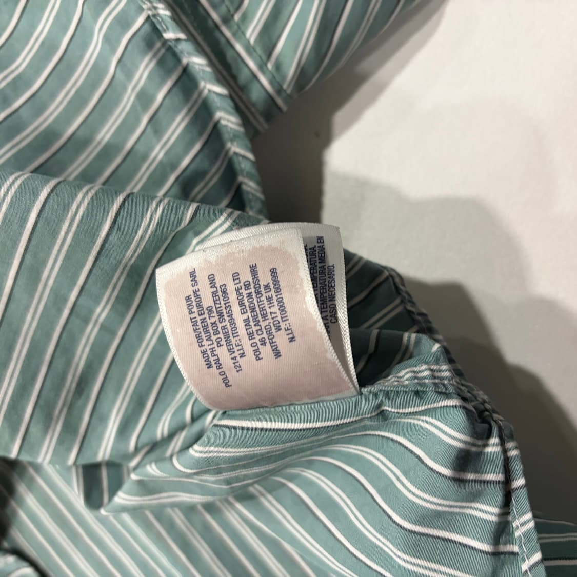 [XL] 폴로 랄프로렌 스트라이프 셔츠 그린 C644 상품이미지7