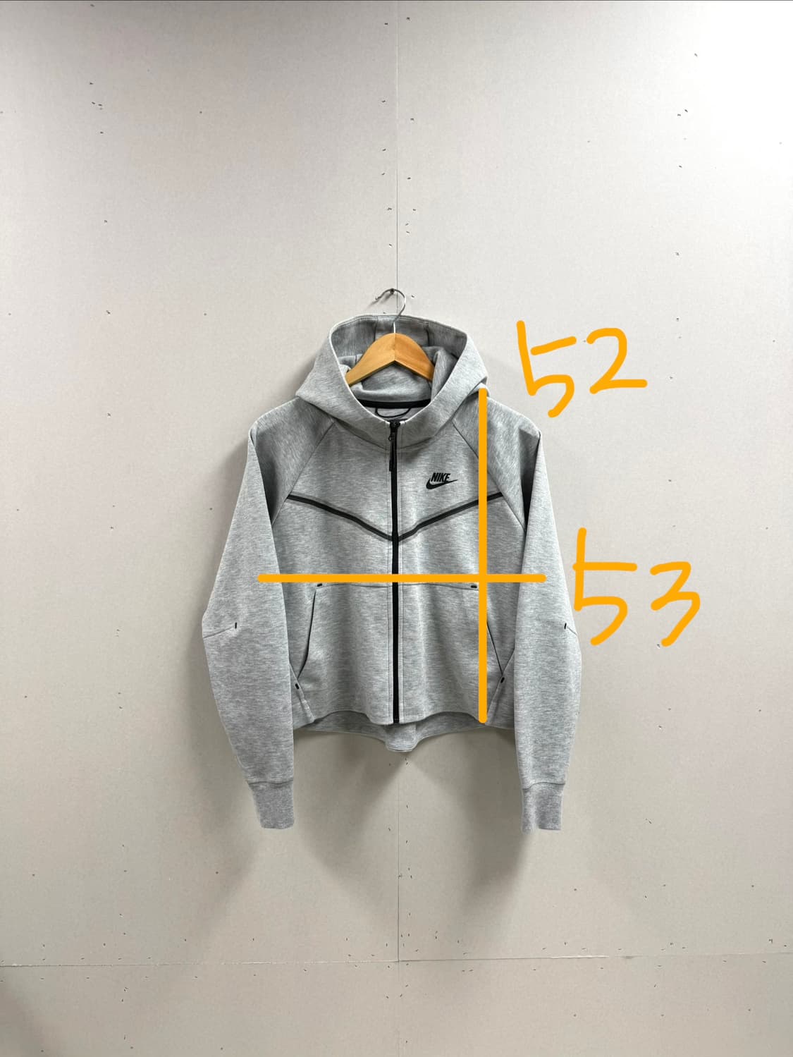 여성 M / 나이키 테크팩 크롭 후드집업 그레이 상품이미지2