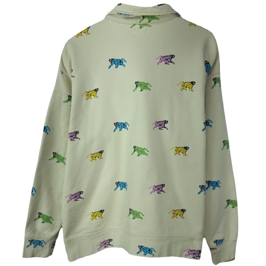 [리바이스] 멀티 그래픽 패턴 오버핏 카라 맨투맨 베이지 M19299 상품이미지3