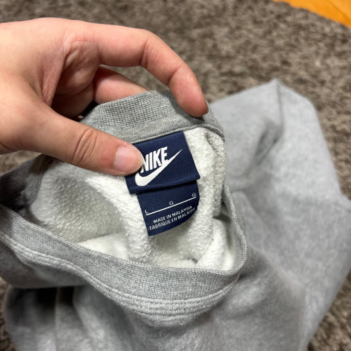 L 나이키 그레이 맨투맨 상품이미지3