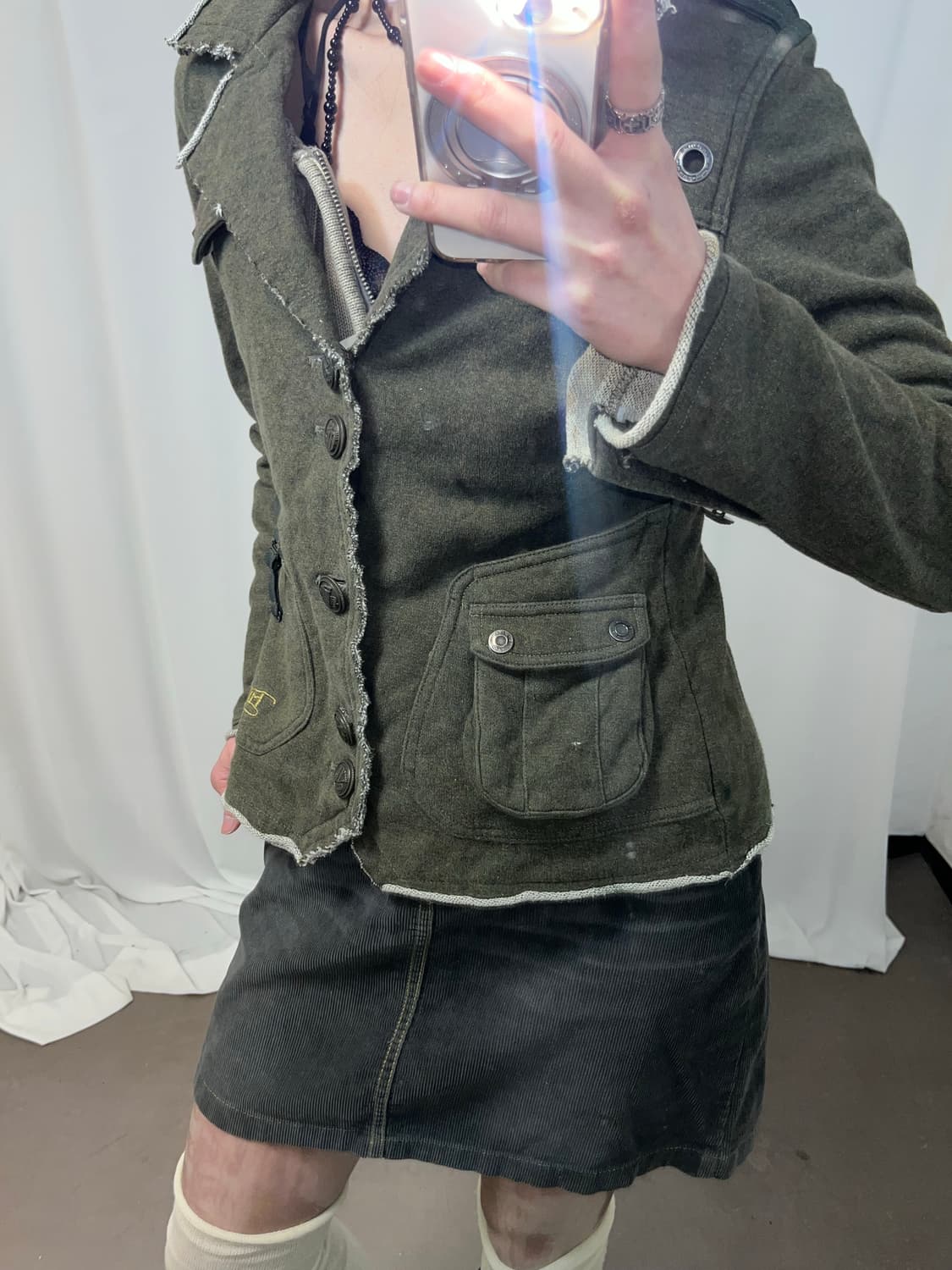 Fubu 카키 그런지 자켓 상품이미지5