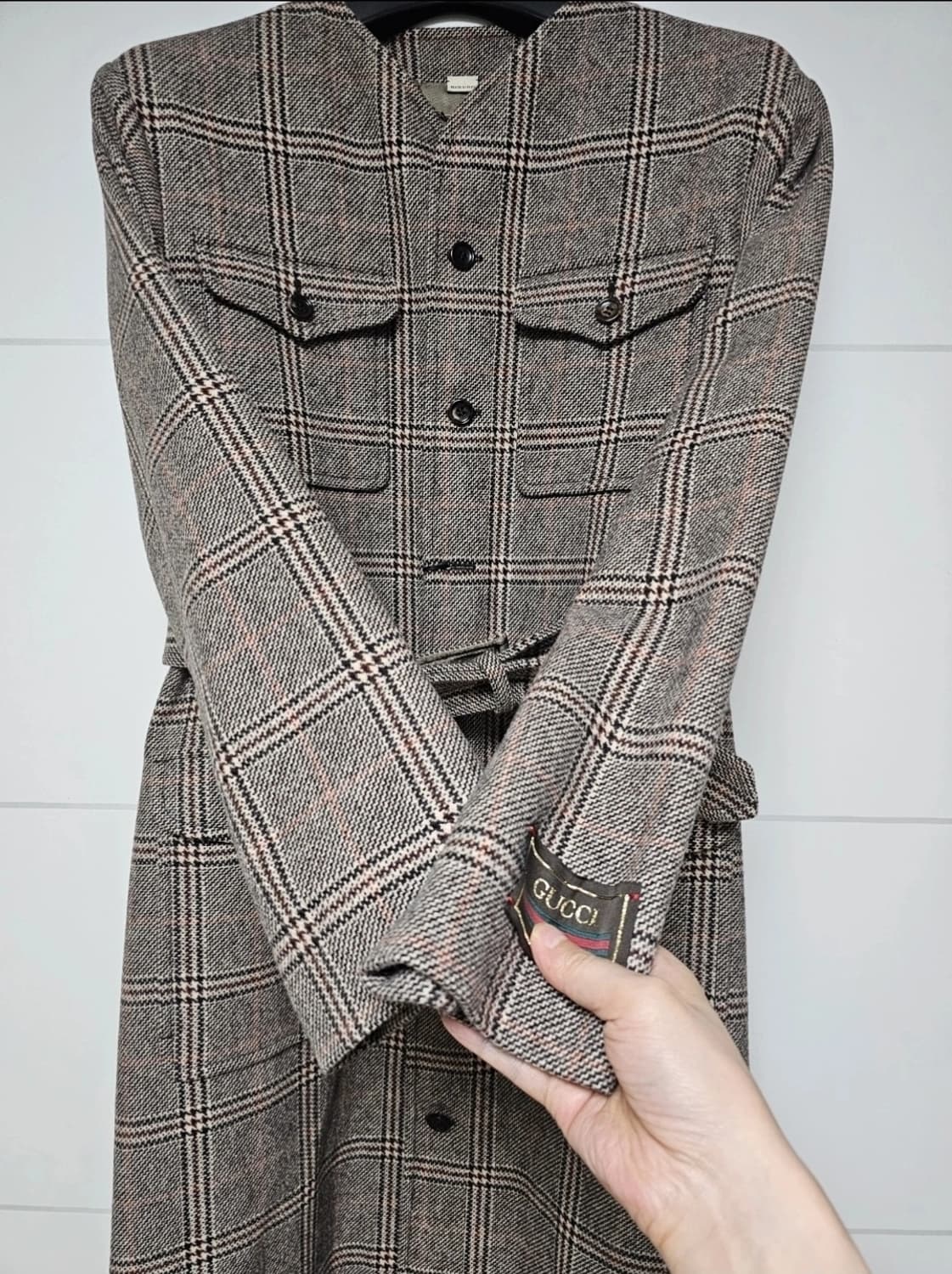 구찌 정품 매크로 코트(44r/100/텍달린새제품) 상품이미지4