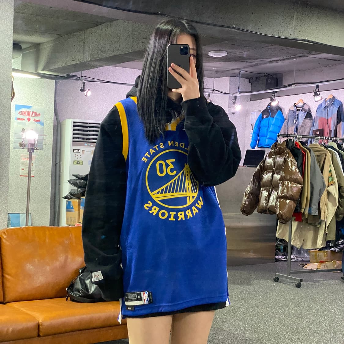 나이키 골든스테이트 워리어스 커리 NBA 유니폼 B4116 상품이미지1