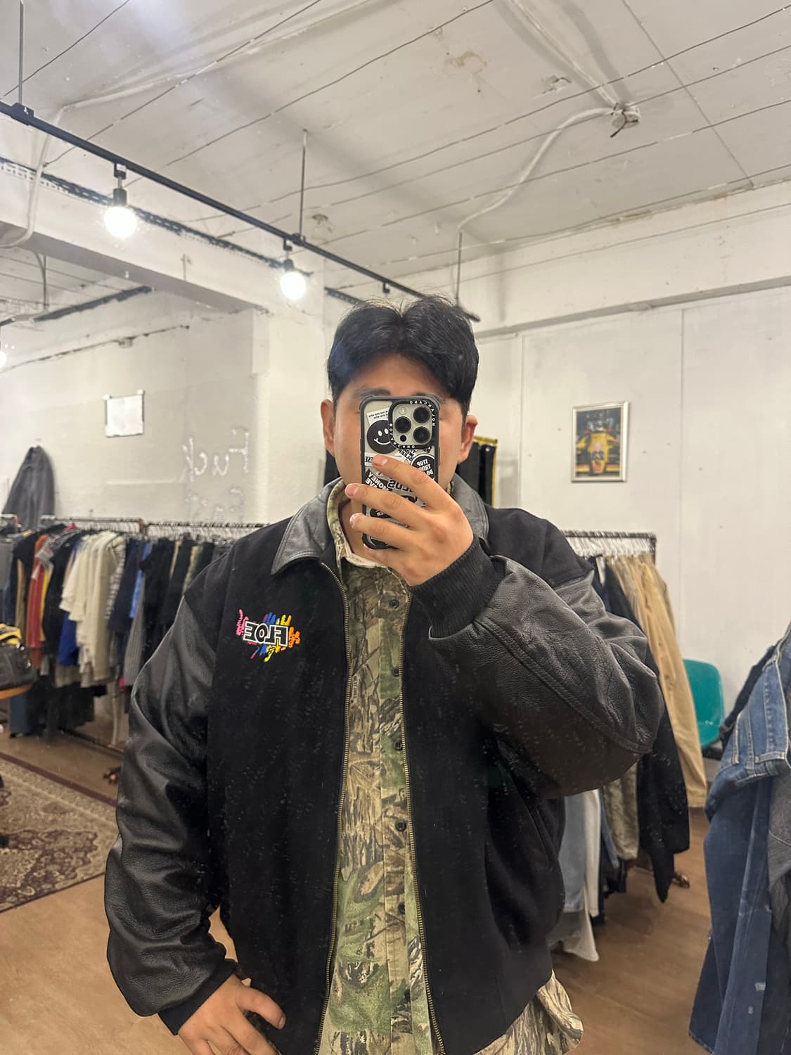 XXL)울 레더 바시티 made in canada 상품이미지4