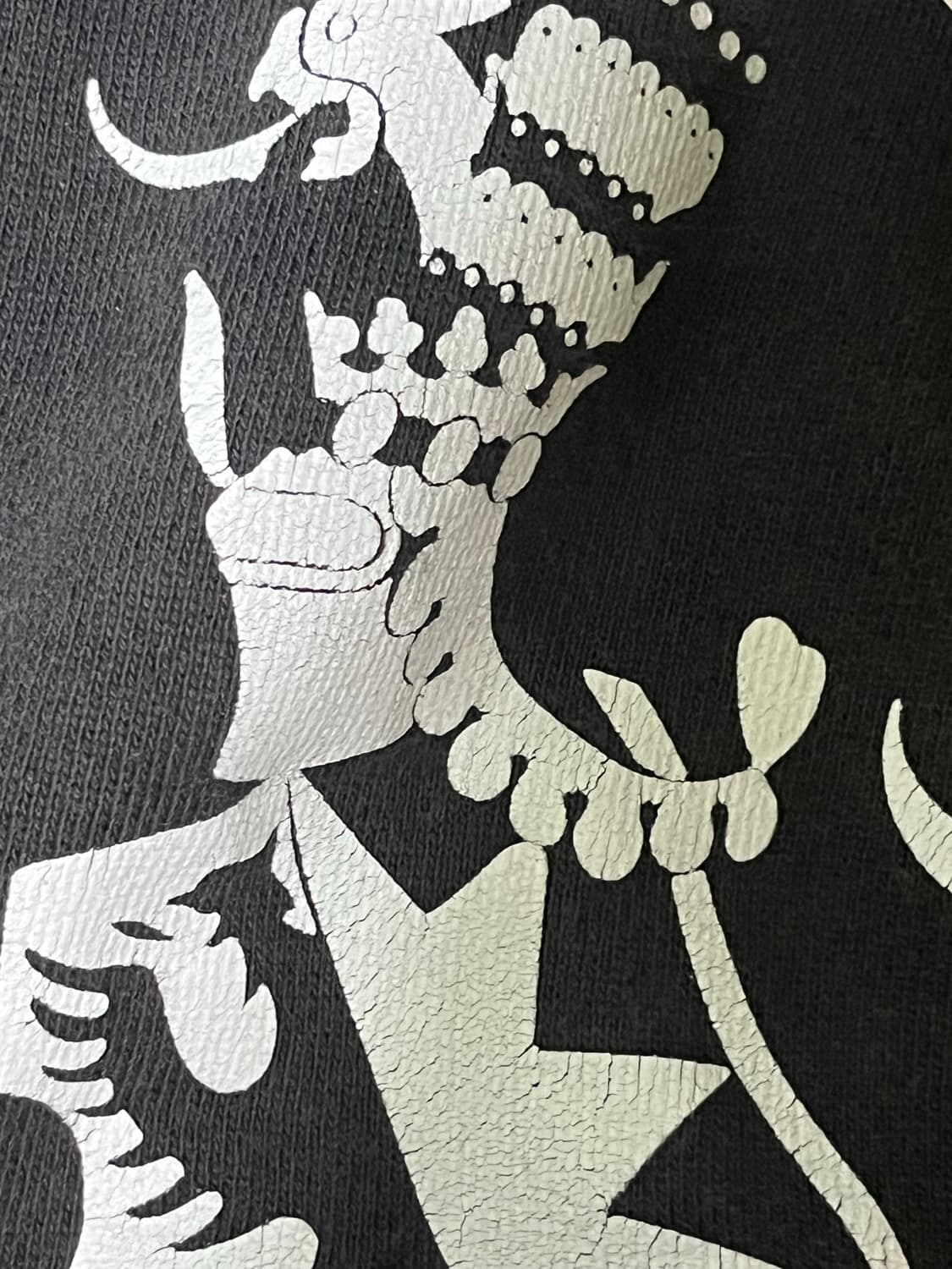 앙팡 뤼시 데프리메 르 로제이 래글런 스웨트셔츠 페이디드 블랙 상품이미지3