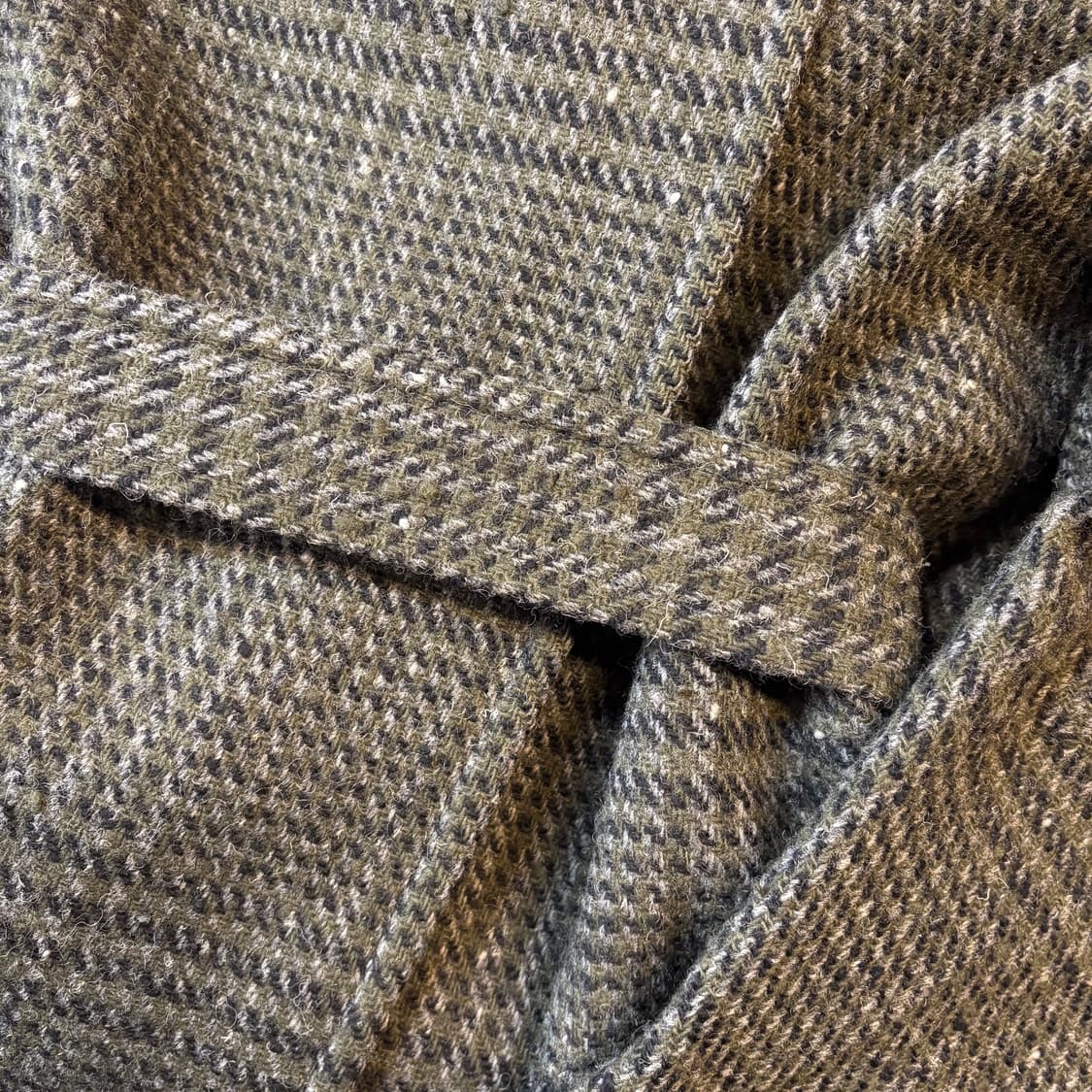 80s 캘빈클라인 울 트위드 체크 패턴 코트 상품이미지7