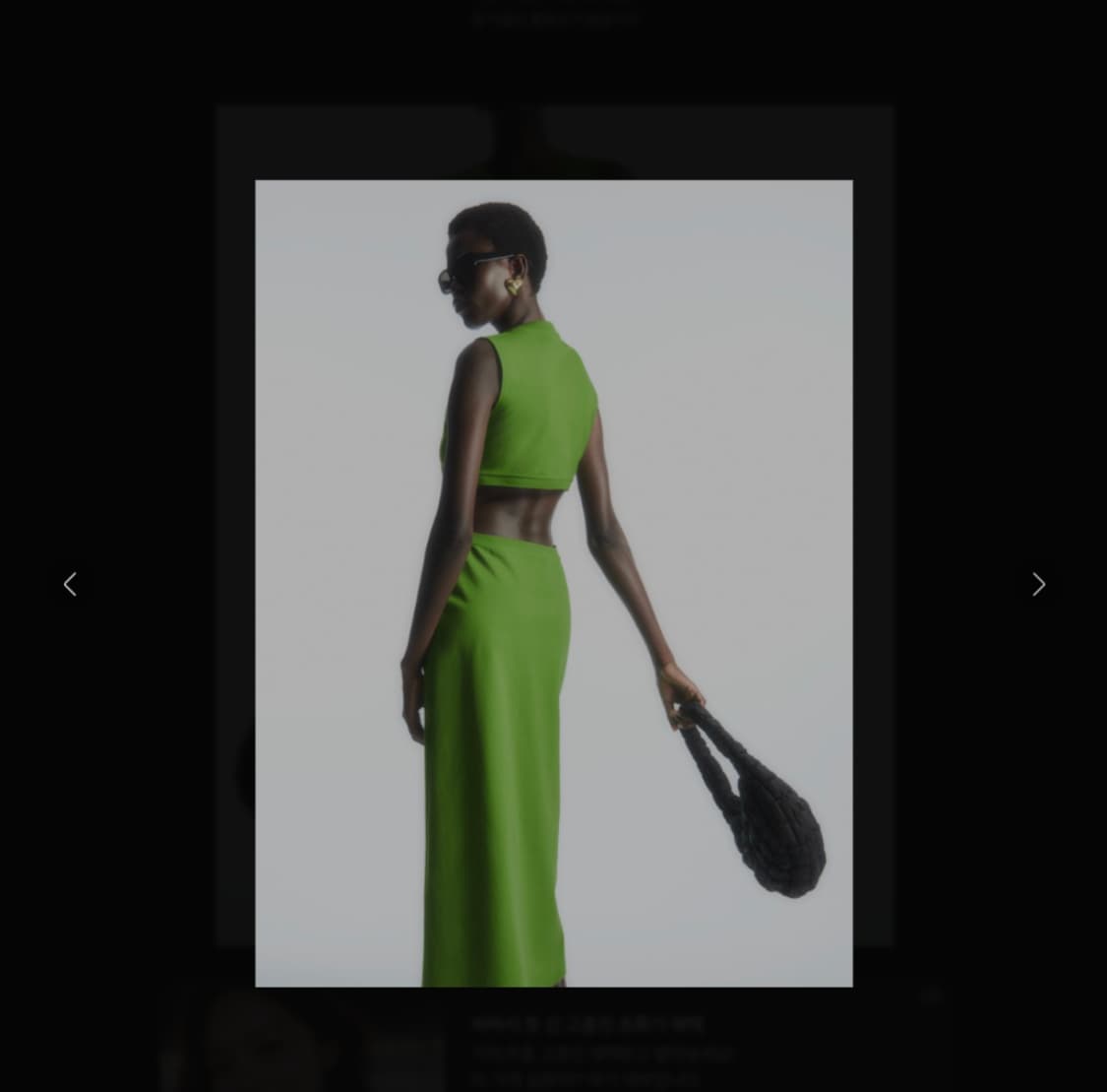 코스(COS)의 슬리브리스 커트아웃 맥시 드레스 상품이미지3