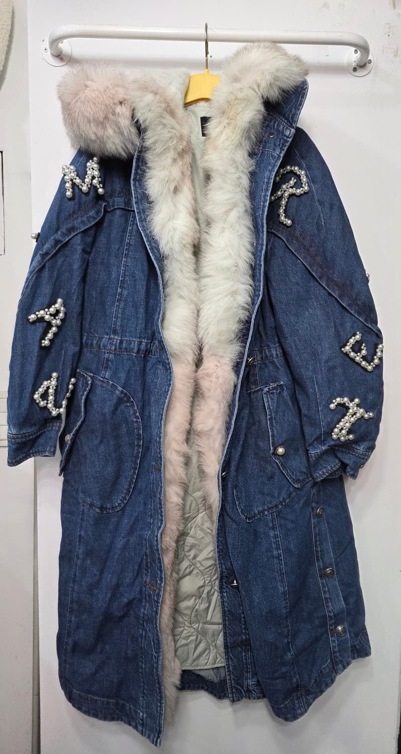 오즈세컨 여성 데님 폭스 야상 자켓 상품이미지3