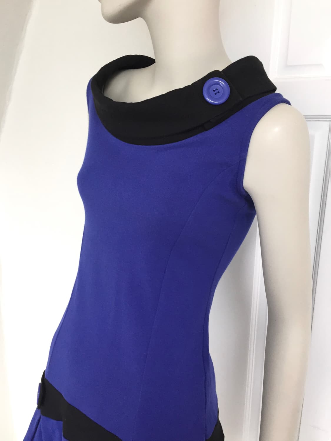 Japan Vivid Blue Oversized Button Dress 상품이미지3