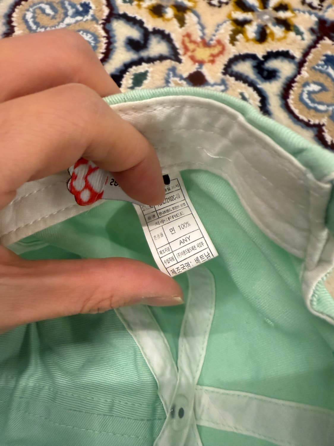 골프왕맛 도넛 자수비니 상품이미지3