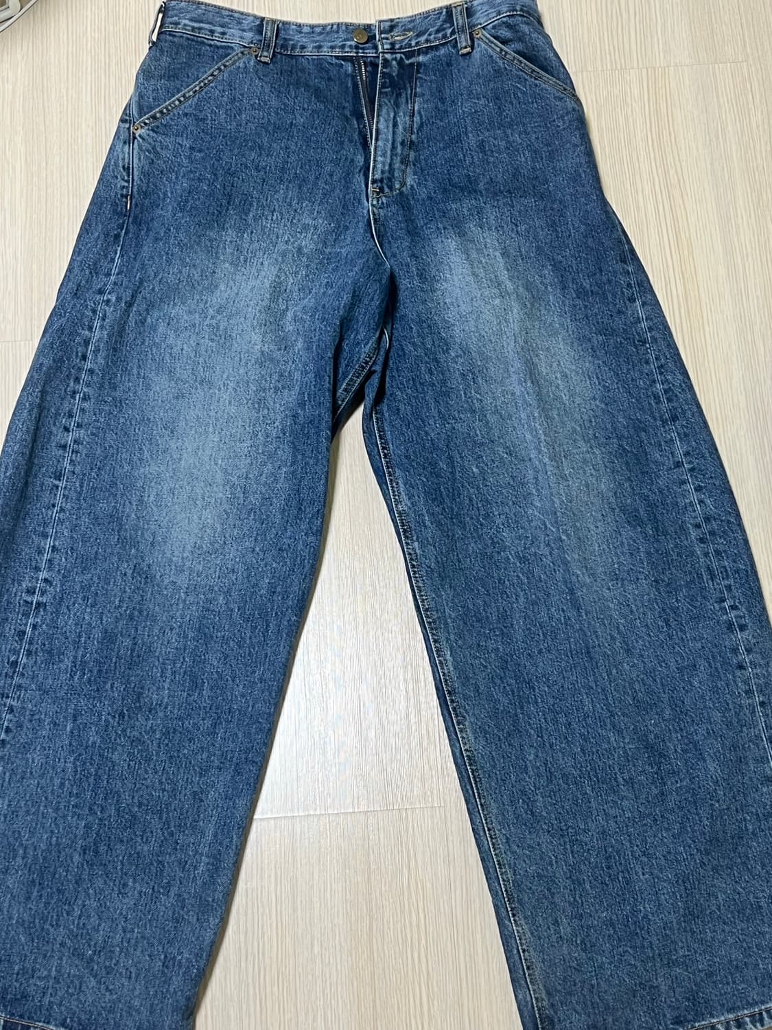 해칭룸 와이드 커브드 진 3사이즈 상품이미지5