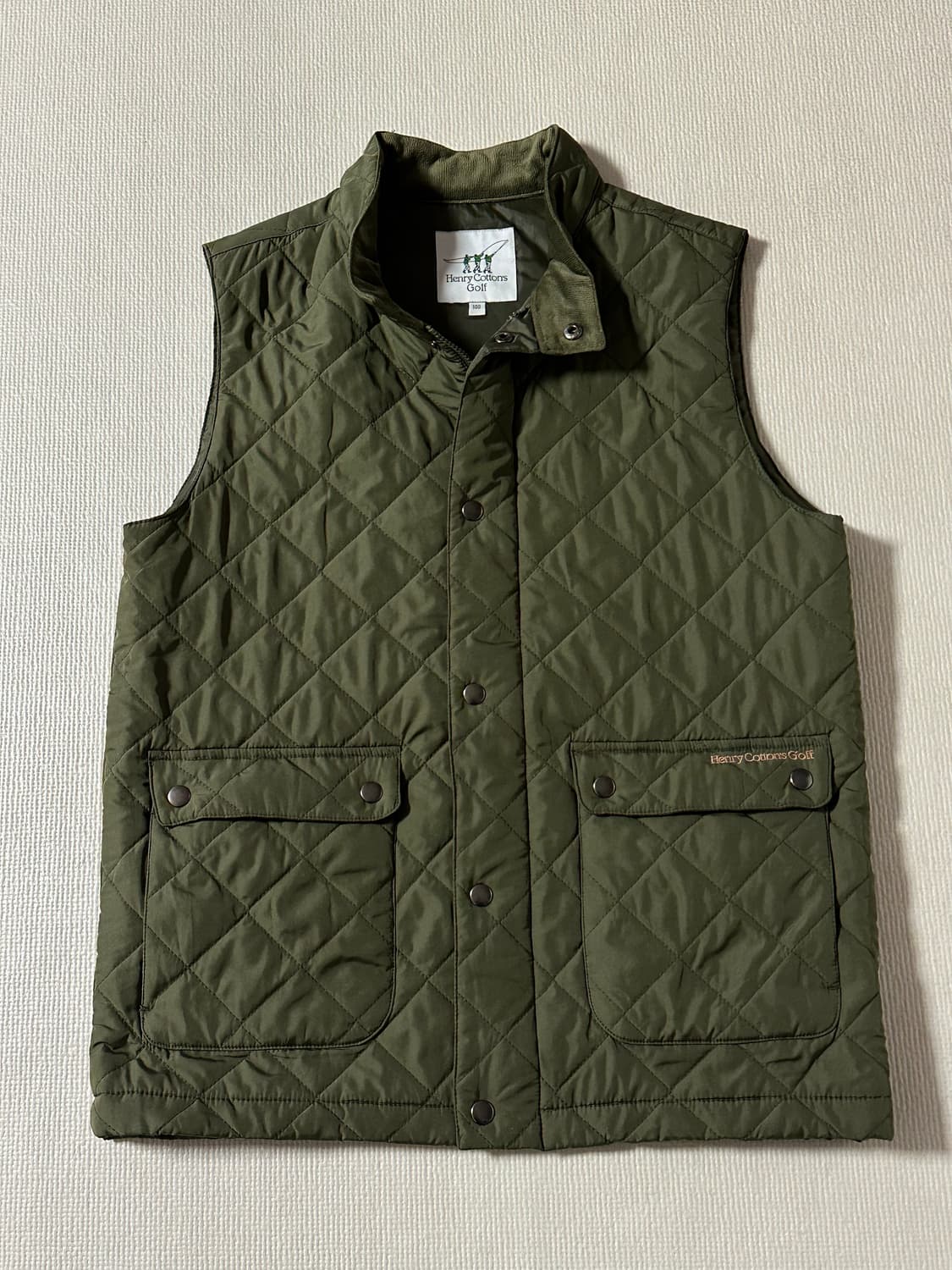 100) 헨리코튼 골프 퀄팅 퀼팅 조끼 상품이미지1