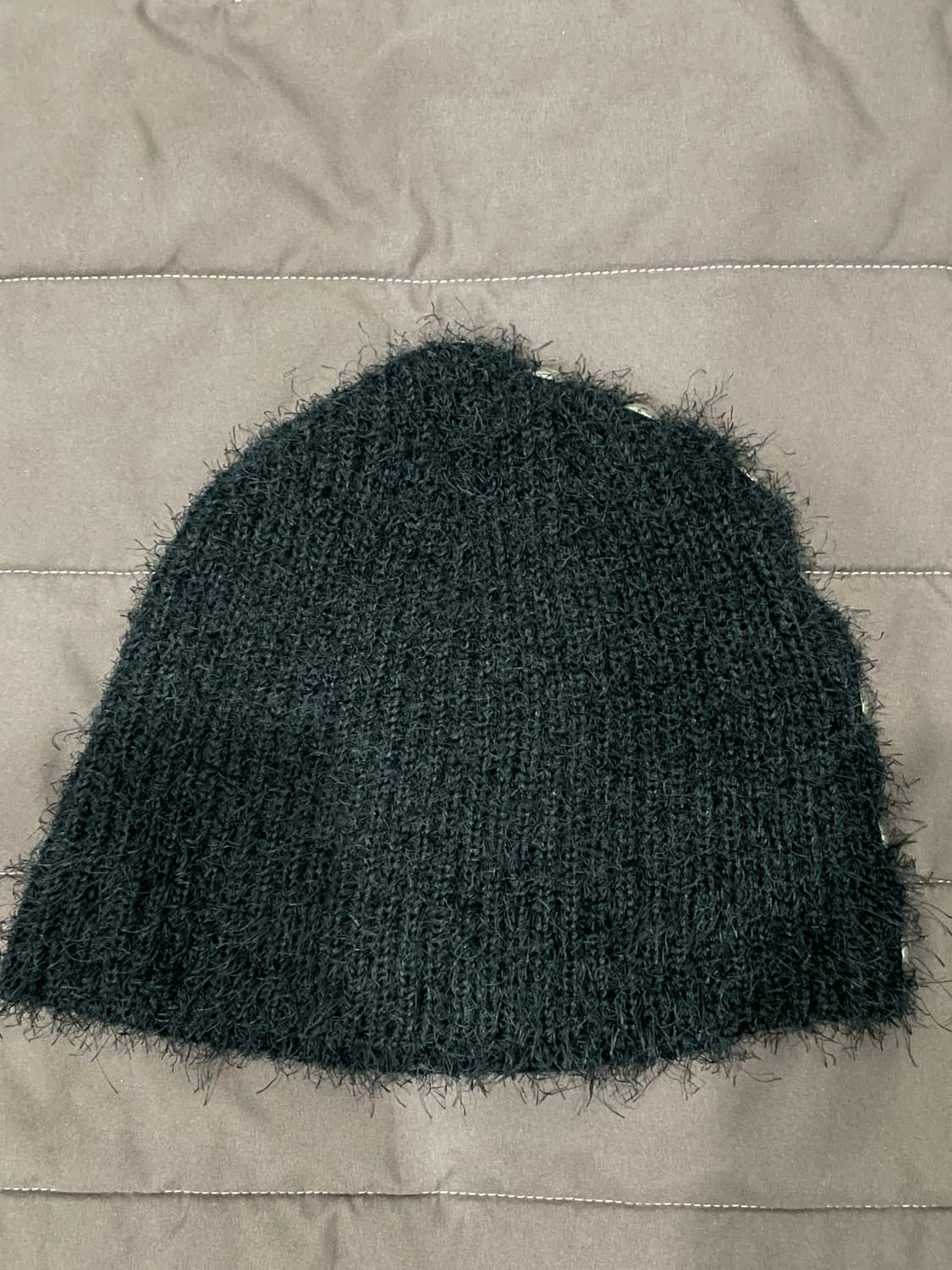 떠그클럽 누에비니 Nue Mohair beanie 블랙 새상품 상품이미지2