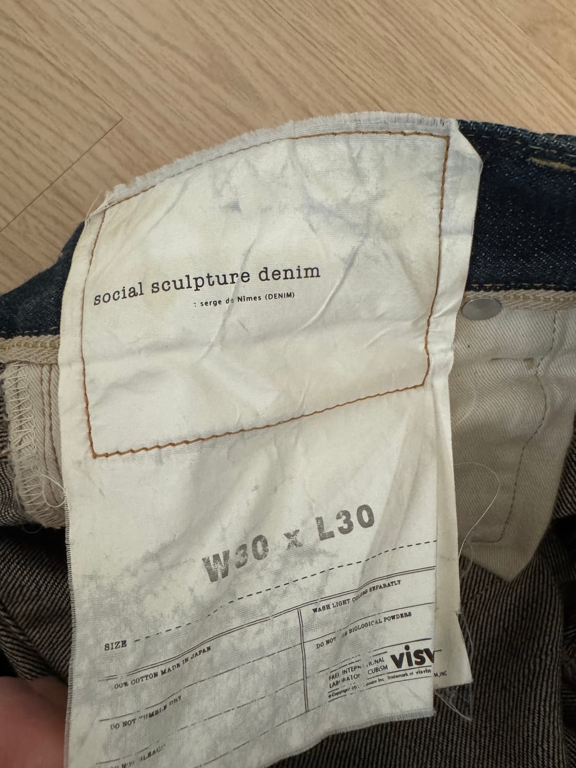 VISVIM 소셜 스컬프쳐 01.2R 데님 상품이미지3