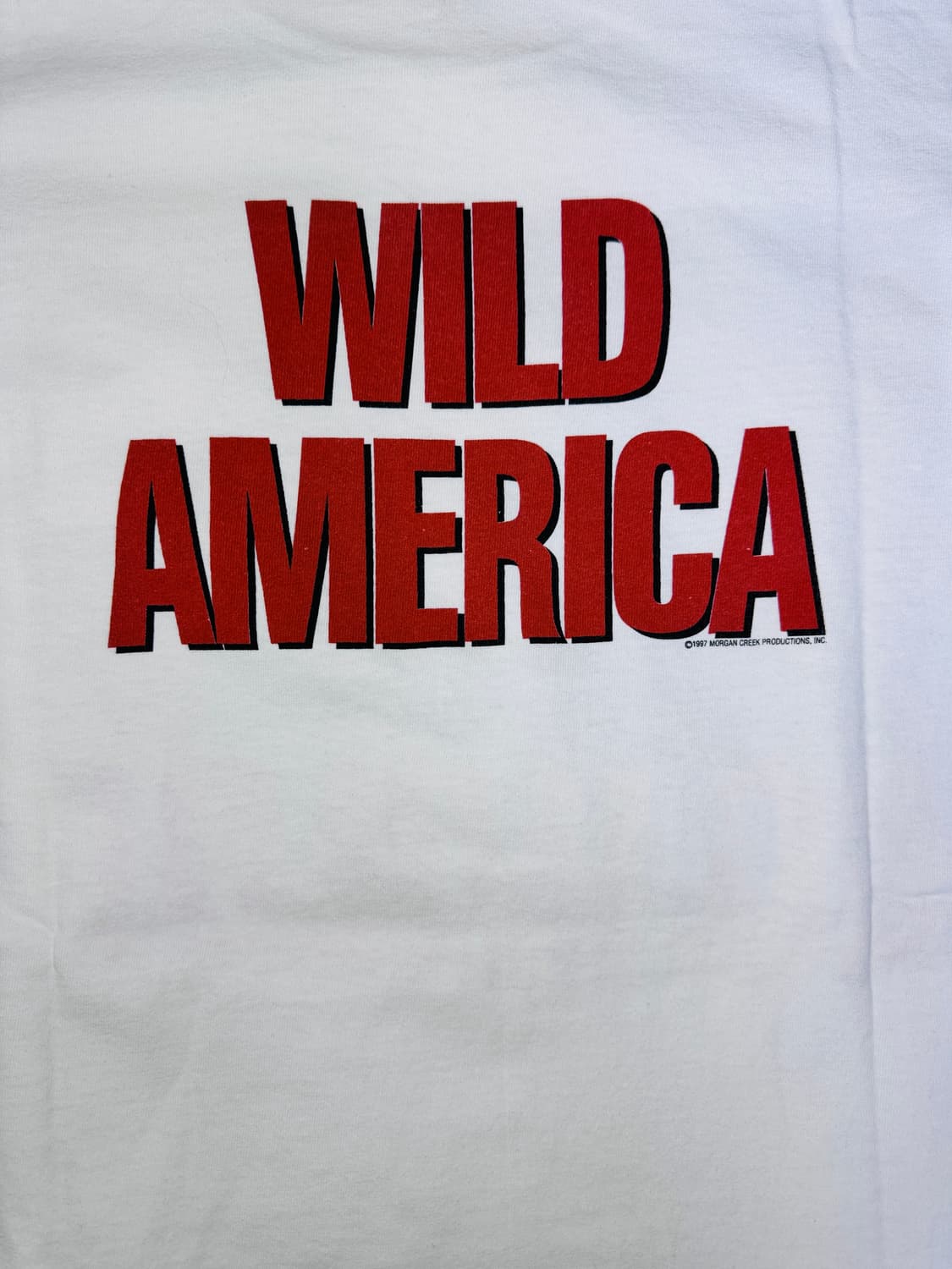 빈티지 90s 영화 와일드어드벤처 WILD AMERICA 프로모션 티셔츠 상품이미지6