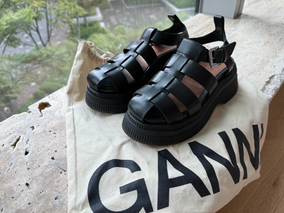 Ganni 플랫폼 샌달 상품이미지1