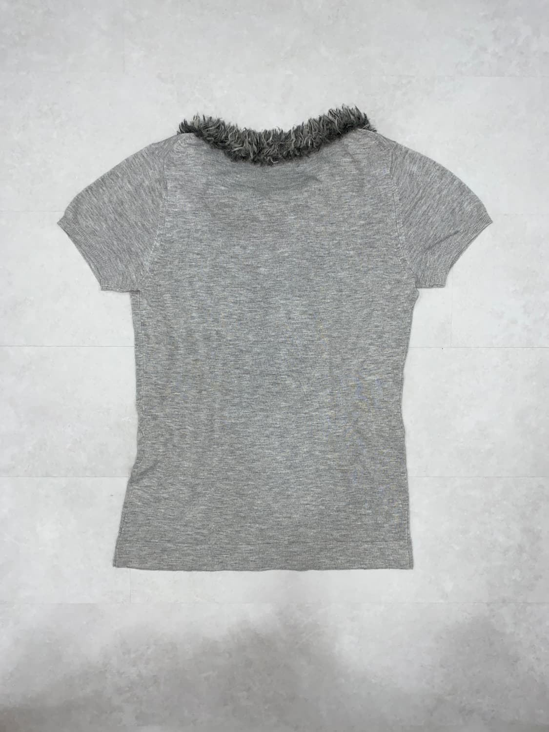 Fur-Trimmed Knit Top 상품이미지5