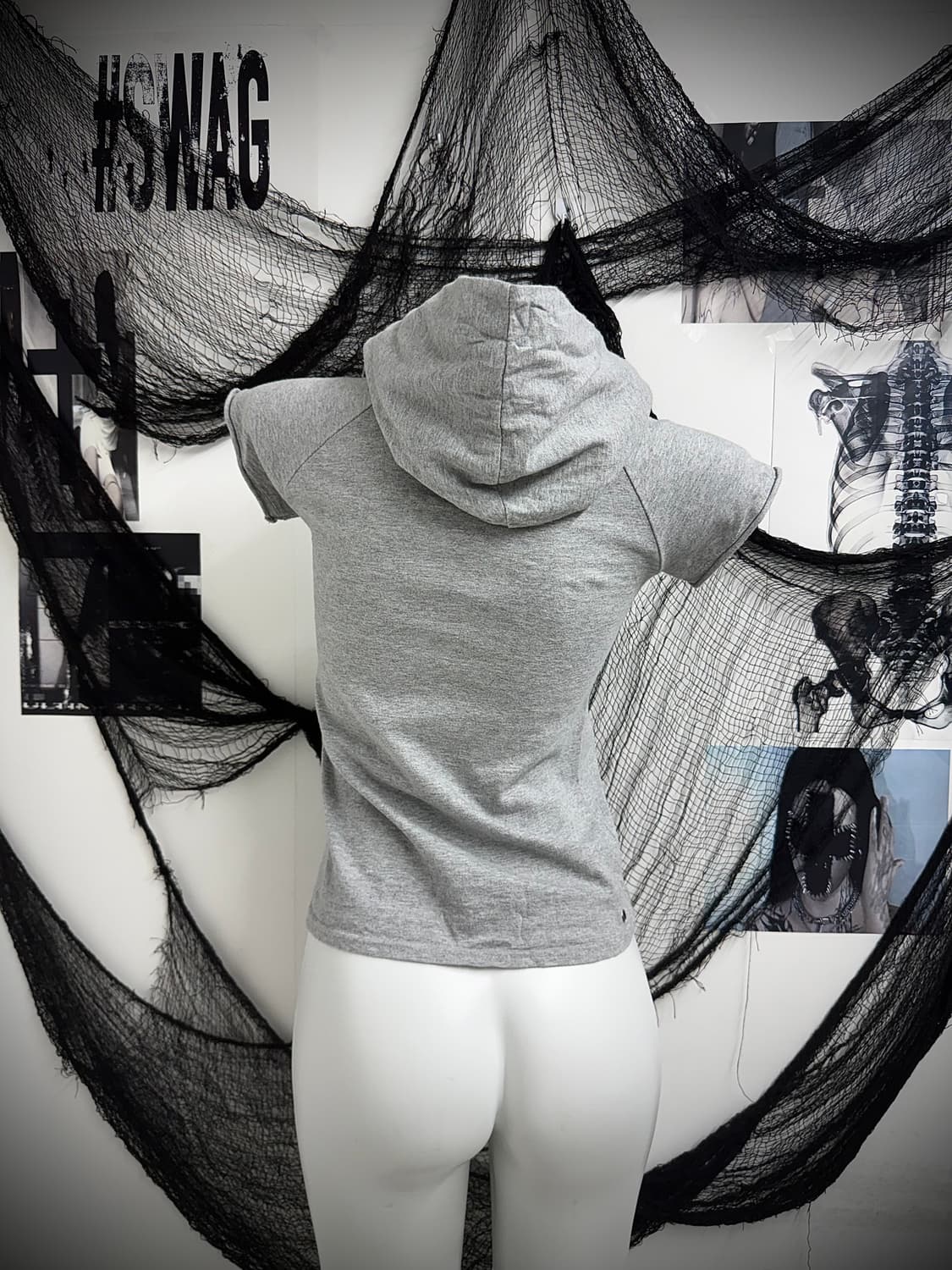Punk printing hoodie halfsleeve 상품이미지6