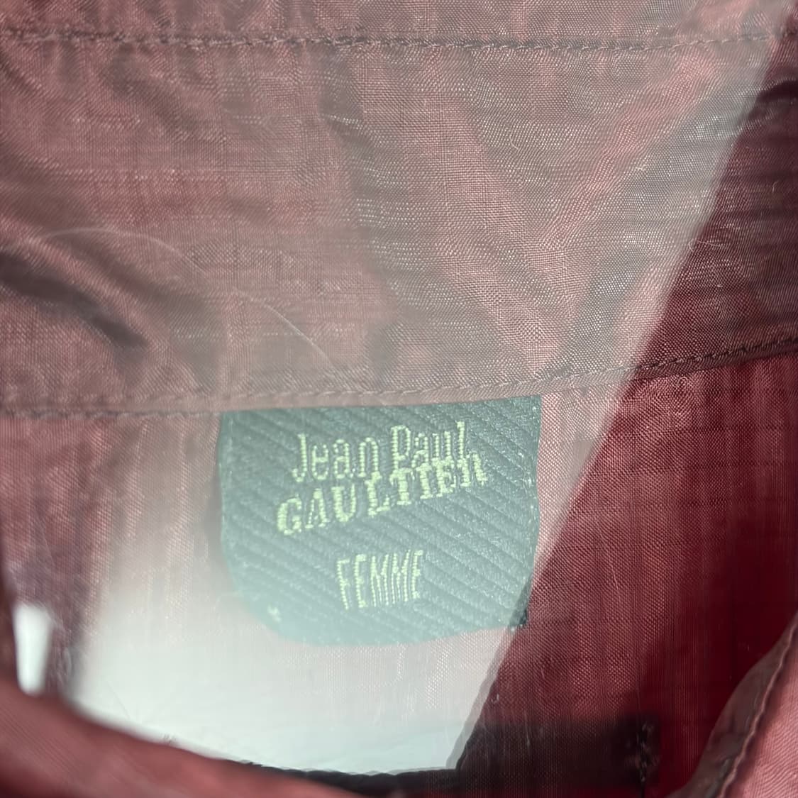 장폴고티에 립스탑 크롭 셔츠 상품이미지2